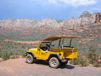 yellow jeep